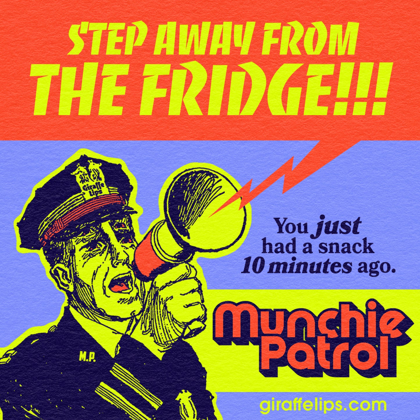 Munchie Patrol Fridge Magnet