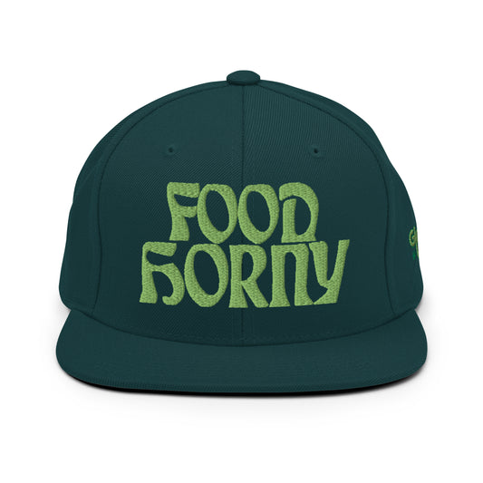 Food Horny Embroidered Snapback