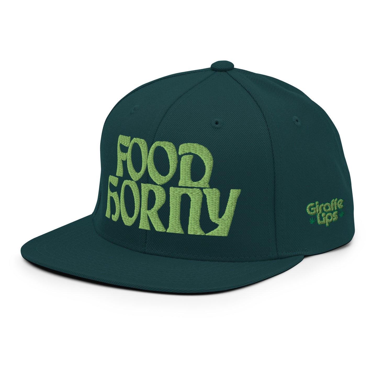 Food Horny Embroidered Snapback